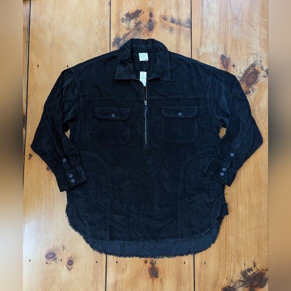 NWT offline by aerie corduroy quarter zip shacket size medium - Picture 2 of 9